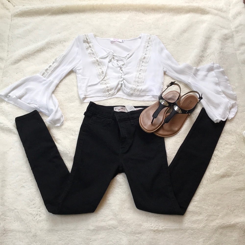 Henrigirl Crop top Bell sleeves - Picture 2 of 8